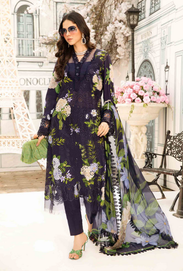 D02-B - M.Prints Unstitched Lawn - Maria .B