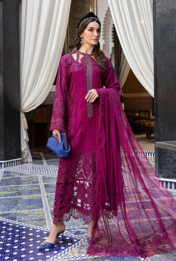 D-2502-B - Voyage a`Luxury Unstitched Lawn `25 - Maria.B