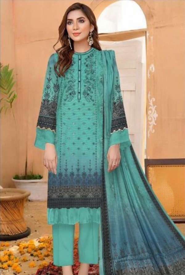 D-90773-A - Khaddar Embroidered - Edenrobe