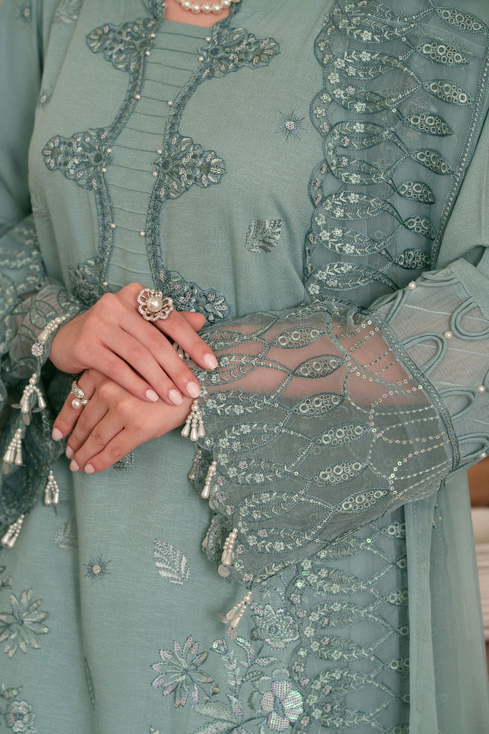 NE-100 - Embroidered Chikankari Khadder - Nureh