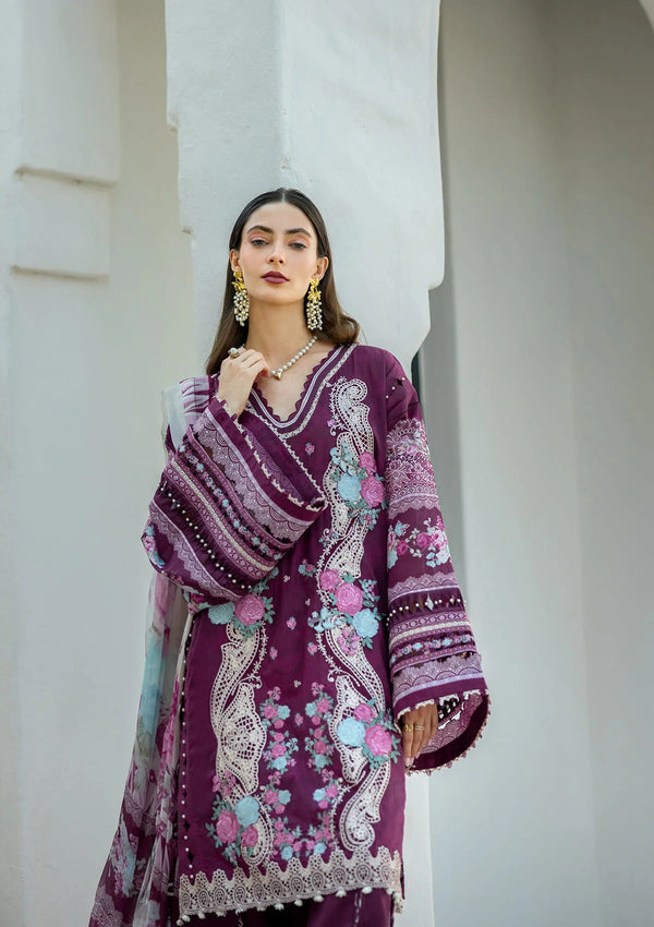 ETS - 06B Azotic - Signature Embroidered Lawn - Elaf Premium