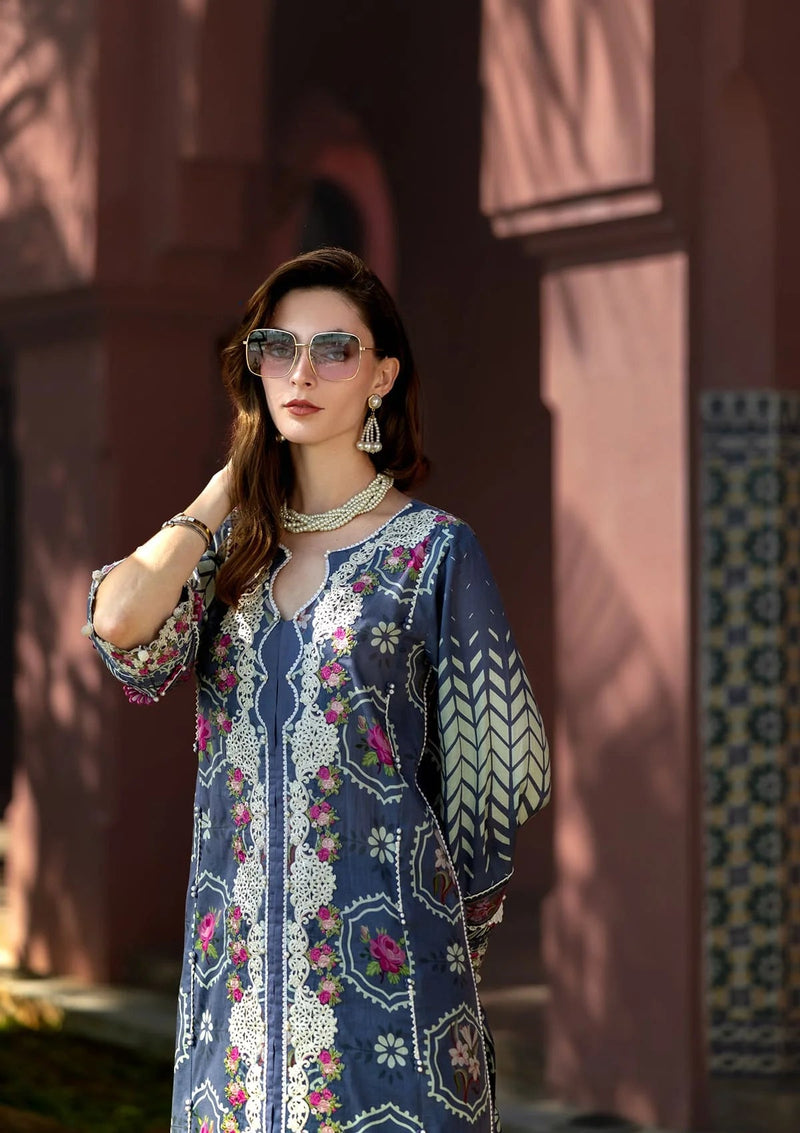 ETS - 04A Sylvie - Signature Embroidered Lawn - Elaf Premium