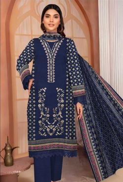 D-90014-A - Khaddar Embroidered - Bin Sudais