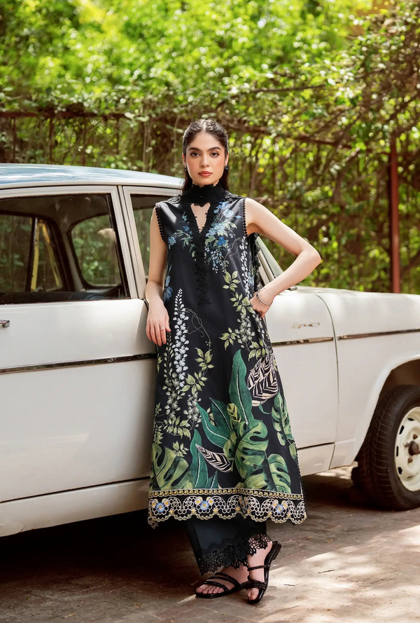 D-05 - Secret Botanica - Yakin Unstitched Lawn - Asifa & Nabeel