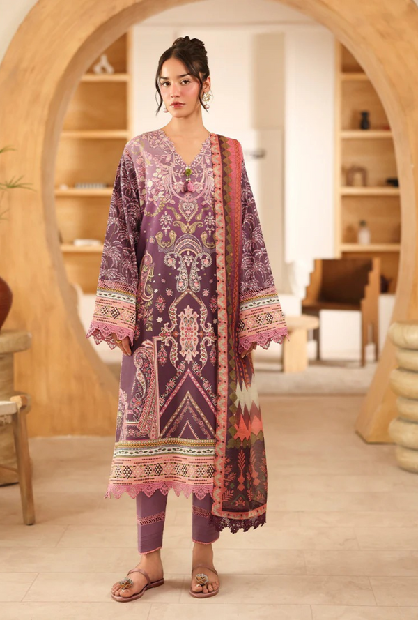 RNZ04B Mahveena - Pareesa Printed Cambric - Roheenaz