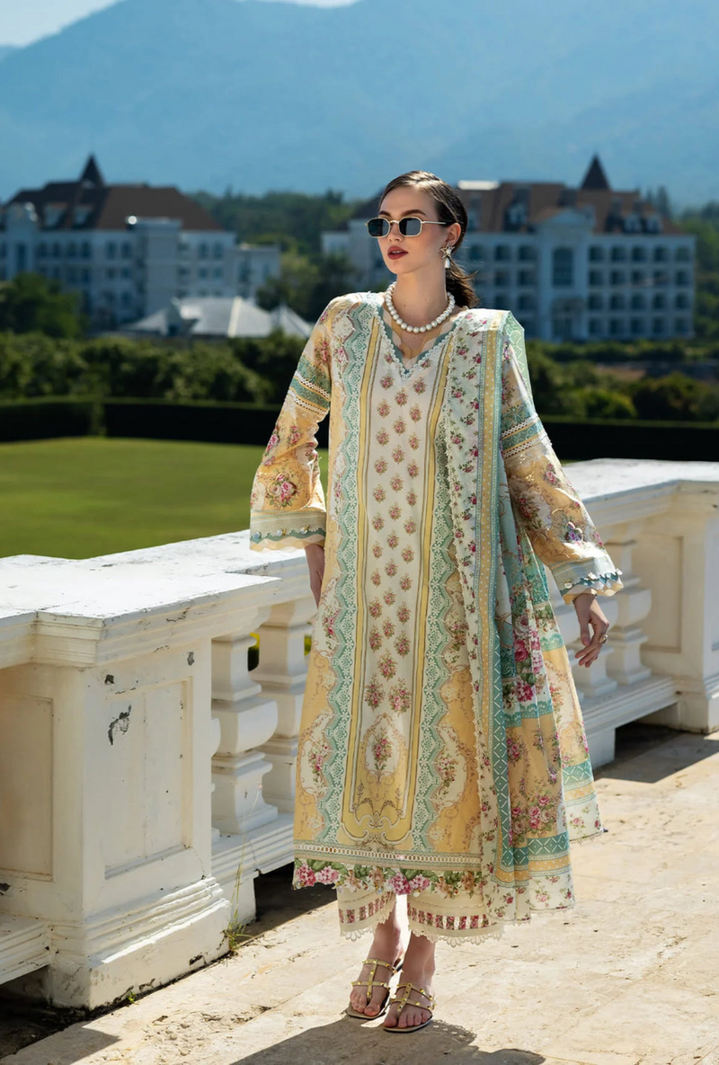 EPE-03A Elara's Embrace - Printed Lawn`25 - Elaf Premium