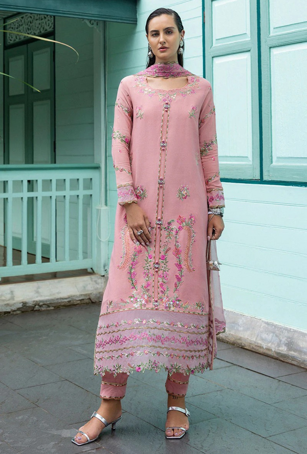 Elowen - Nuvera Unstitched Raw Silk - Mushq Hemline
