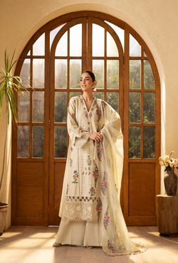 Mint - Luxury Lawn Unstitched - Maryam Hussain