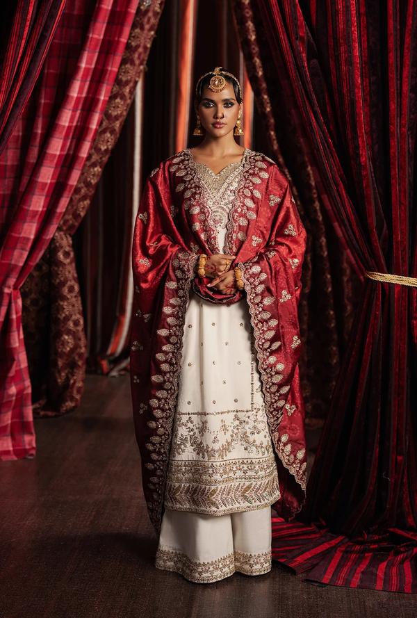 Khuld - Divani Silk Unstitched - Afrozeh