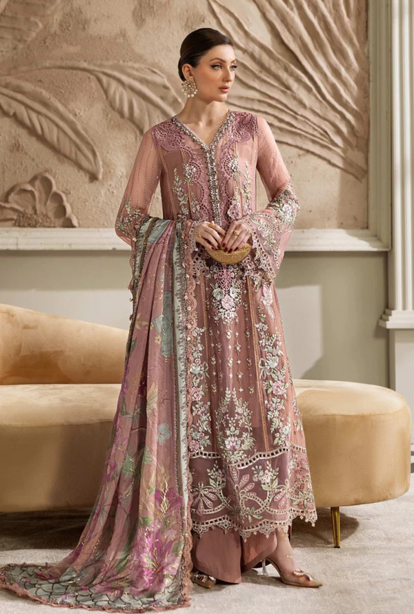 D05- Embroidered Chiffon Unstitched - Maria.B