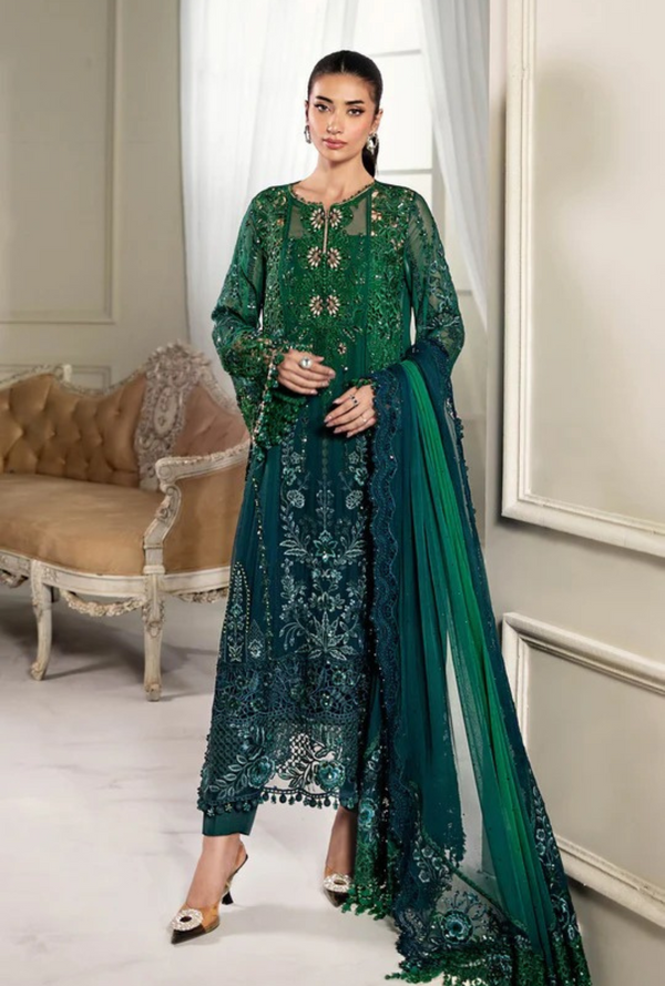 D06- Embroidered Chiffon Unstitched - Maria.B
