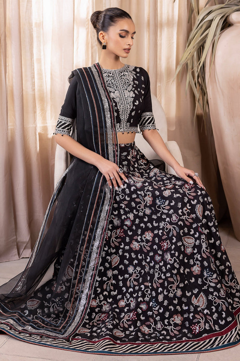 UR-7015 - Embroidered Raw Silk - Jazmin