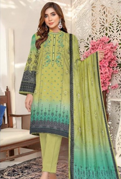 D-90773-B - Khaddar Embroidered - Edenrobe