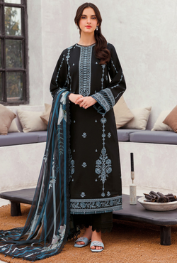 Opal Mirage - Bahar Embroidered Lawn - Farasha