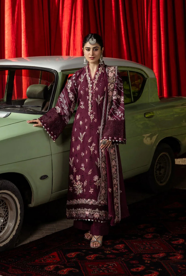 6A - Umbalite - Karandi With Embroidered Chiffon - Kahf