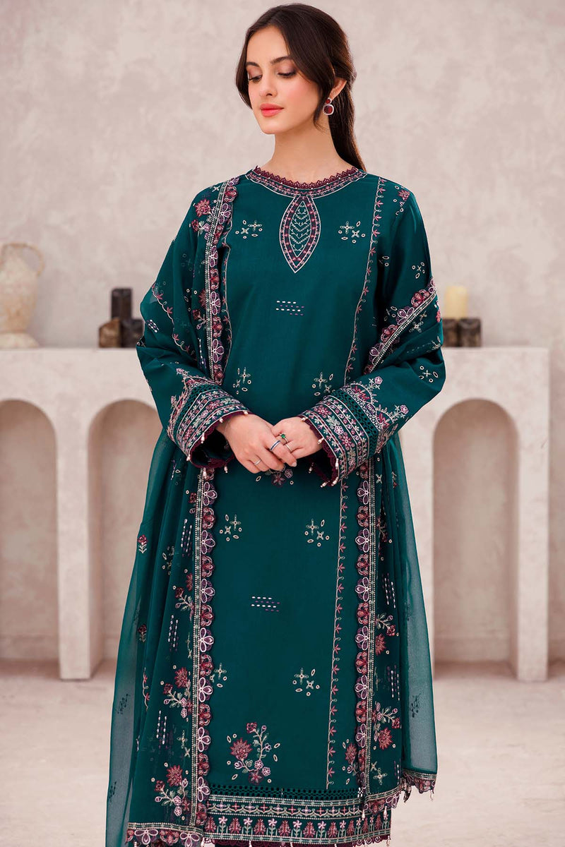 Jade Bliss - Bahar Embroidered Lawn - Farasha