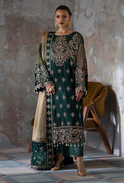 Nisha - Saanjh Unstitched velvet - Emaan Adeel