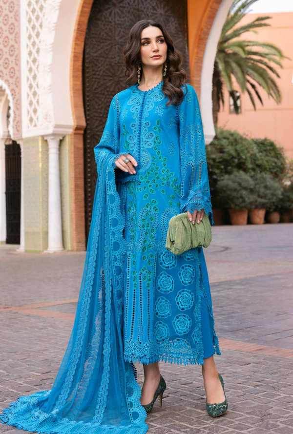 D-2503-B - Voyage a`Luxury Unstitched Lawn `25 - Maria.B