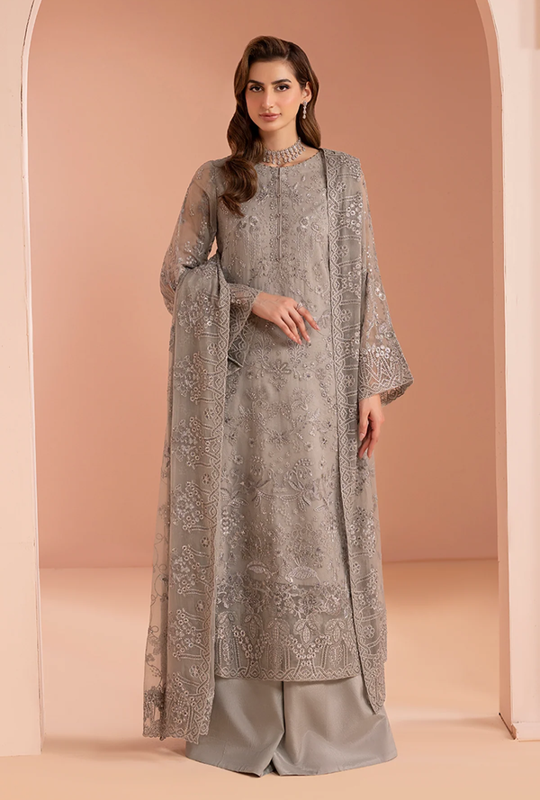 MoonStone Grey - Murrawat Luxury Chiffon - Lavish