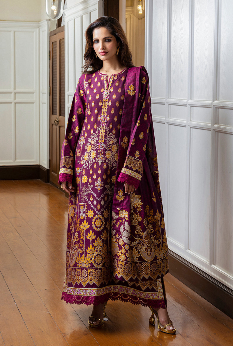 Eleanor -Seraph Jacquard Lawn `25 - Mushq