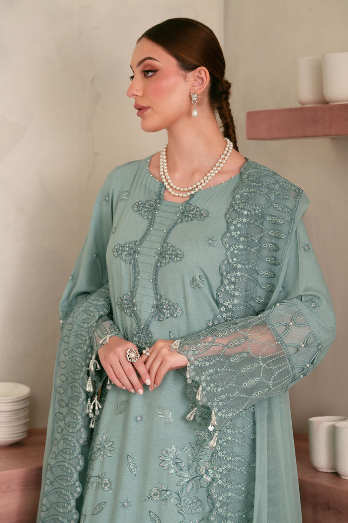 NE-100 - Embroidered Chikankari Khadder - Nureh