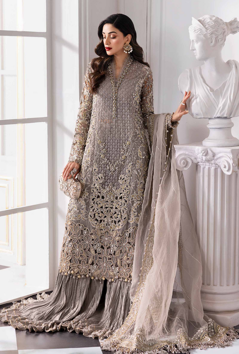 BD-3006 - Mbrodidered Unstitched Collection - Maria B