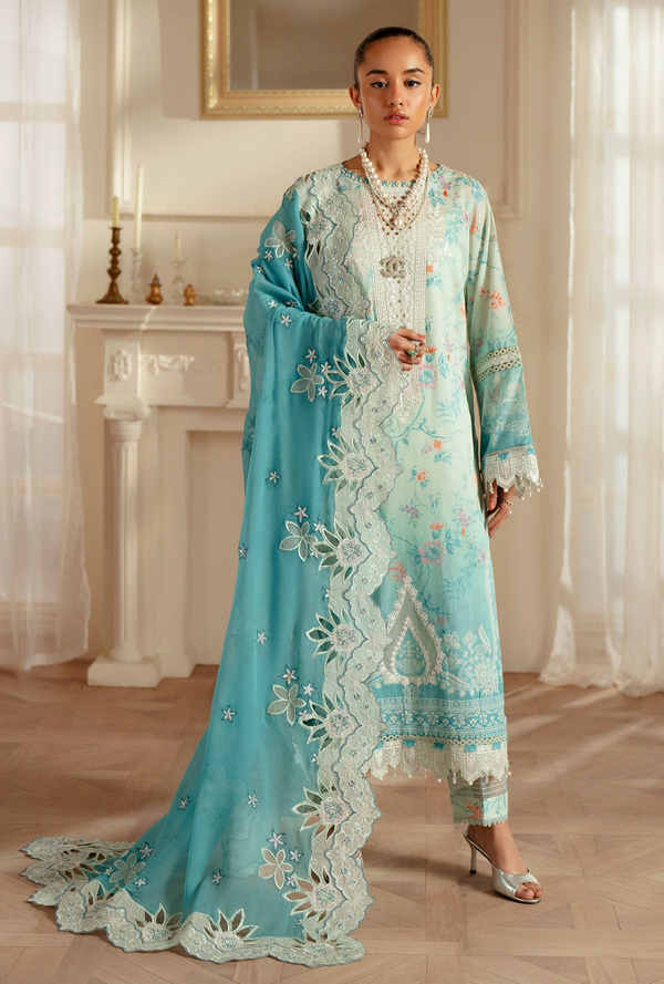 FE06 - Feya Unstitched Lawn `25 - Nureh