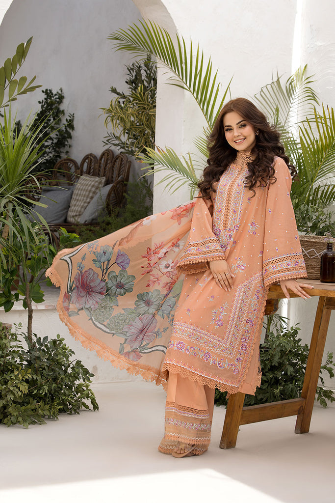 VT25-7A - Vital Unstitched Lawn`25 - Sobia Nazir