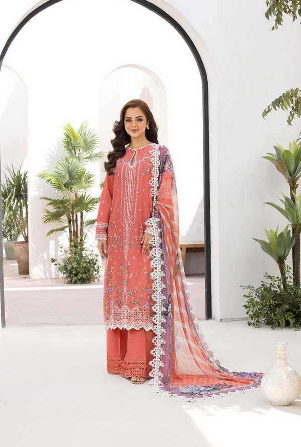 VT25-4A - Vital Unstitched Lawn`25 - Sobia Nazir