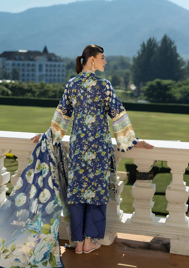 EPE-06B  Ocean_s Embrace - Printed Lawn`25 - Elaf Premium