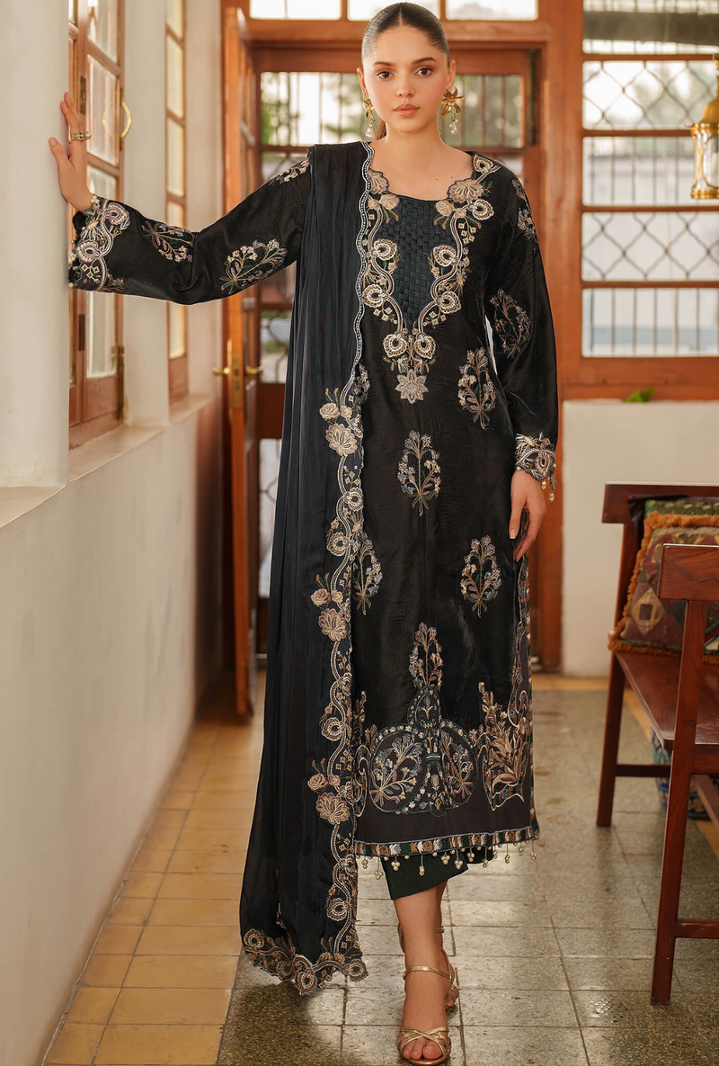 Opal-07 - Pashmina Luxe Unstitched - Asifa & Nabeel