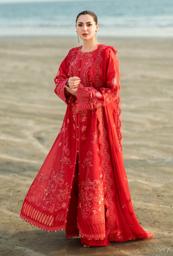 FK-07 Bella - Sahil Luxury Lawn `25 - Qalamkar