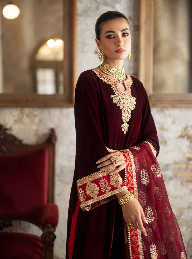 Neesa -  Velvet Unstitched`24 - Zainab Chottani