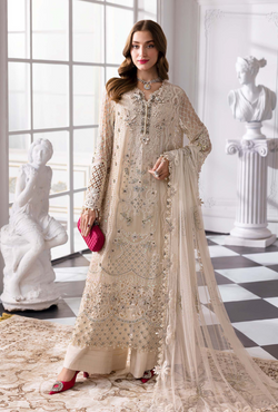 BD-3007 - Mbrodidered Unstitched Collection - Maria B