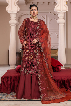 Janique - Luxury Chiffon Vol 3 - D-007 Red Stone