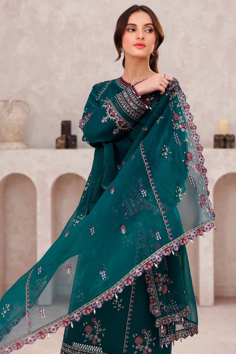 Jade Bliss - Bahar Embroidered Lawn - Farasha