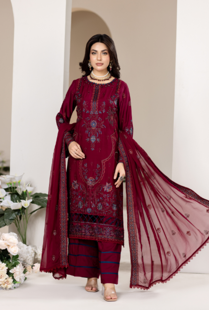 Wania - Luxury Viscose Embroidered Vol 2  - WL-197