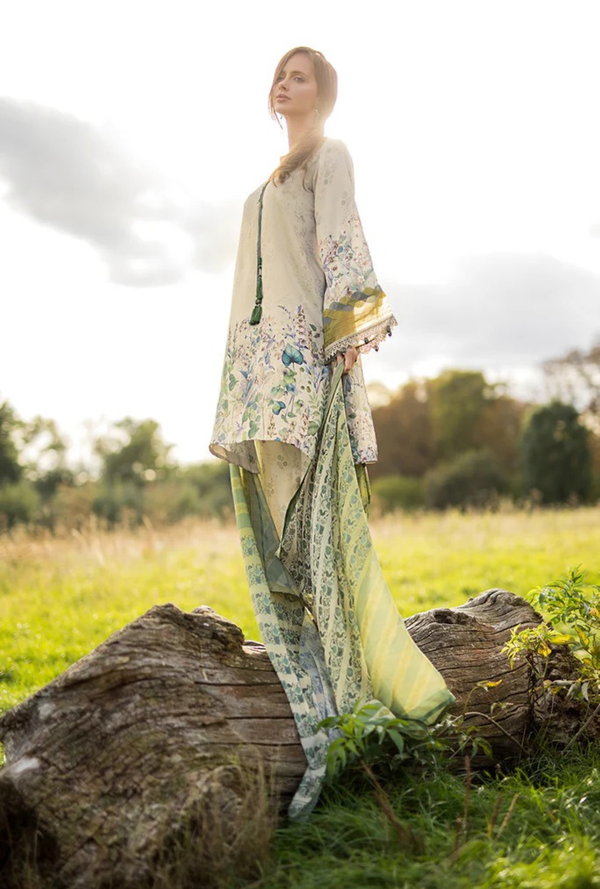 D 07 - Silk Satin Unstitched - Sobia Nazir