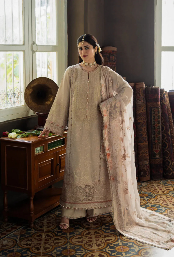 07 - Bali - Karandi With Embroidered Chiffon - Kahf