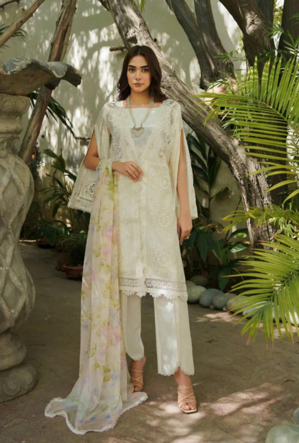 MANARA BY MARIA ASIF BAIG – MANARA LUXURY LAWN ‘24 – MOTIA (ML-8)