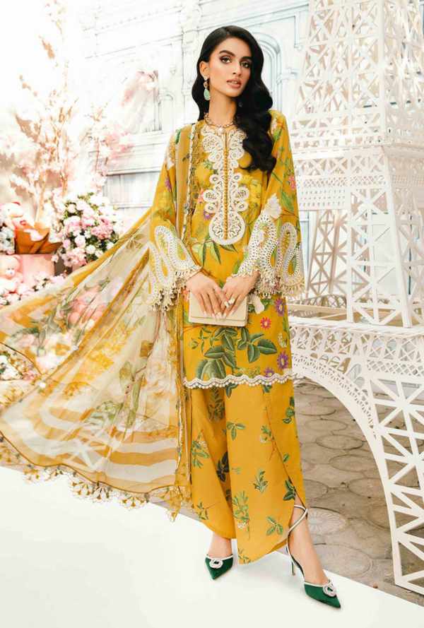 D04-B - M.Prints Unstitched Lawn - Maria .B