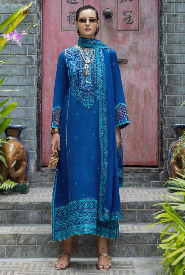 Marisette - Nuvera Unstitched Raw Silk - Mushq Hemline
