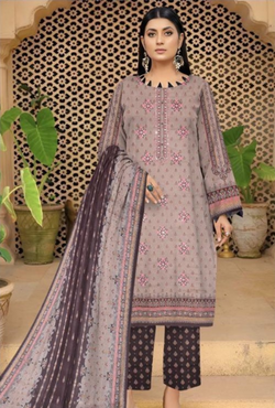 D-90021-A - Khaddar Embroidered - Bin Sudais