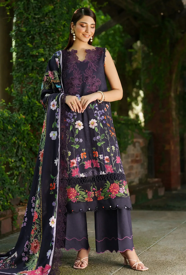 Winter Rose - Meraki Winter Unstitched - Asifa & Nabeel