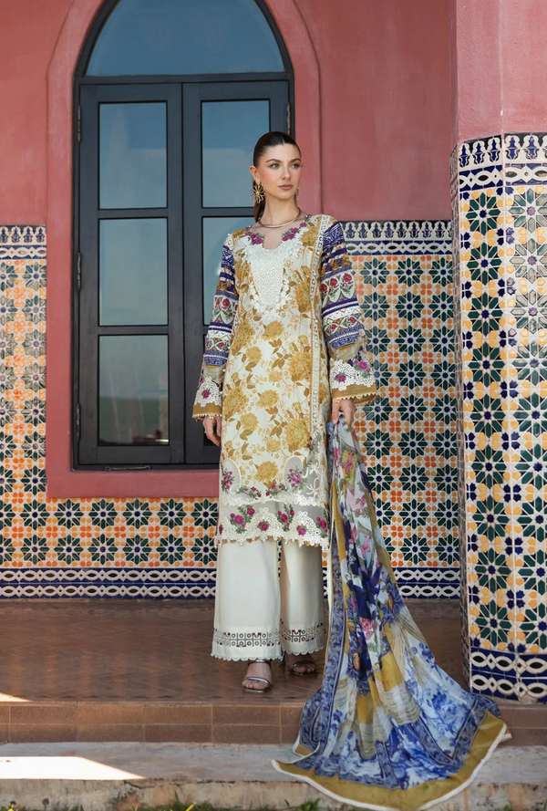 ETS - 05A Estelle - Signature Embroidered Lawn - Elaf Premium