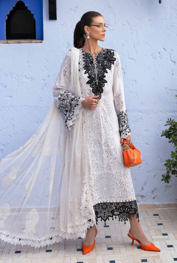 D-2505-A - Voyage a`Luxury Unstitched Lawn `25 - Maria.B