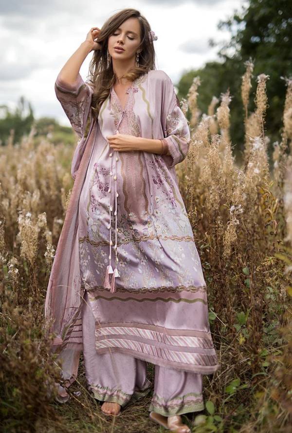D 09 - Silk Satin Unstitched - Sobia Nazir