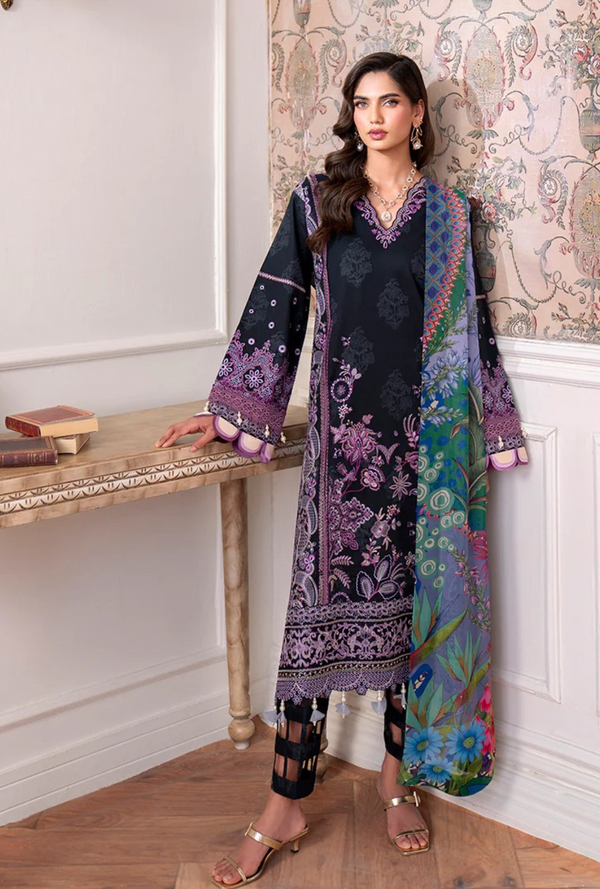 Emera 5A - Aezel Embroidered Cambric - Roheenaz