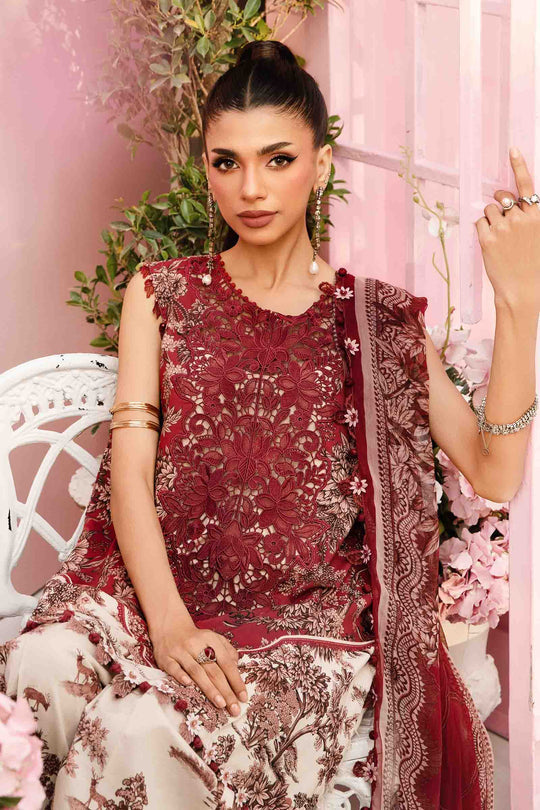 D08-A - M.Prints Unstitched Lawn - Maria .B