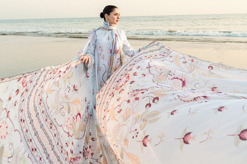 FK-02 Isabella - Sahil Luxury Lawn `25 - Qalamkar